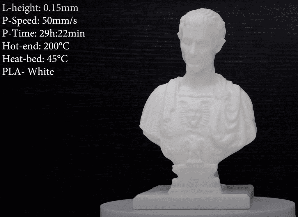 Caesar Printed by Creality Ender-3 3D Printer