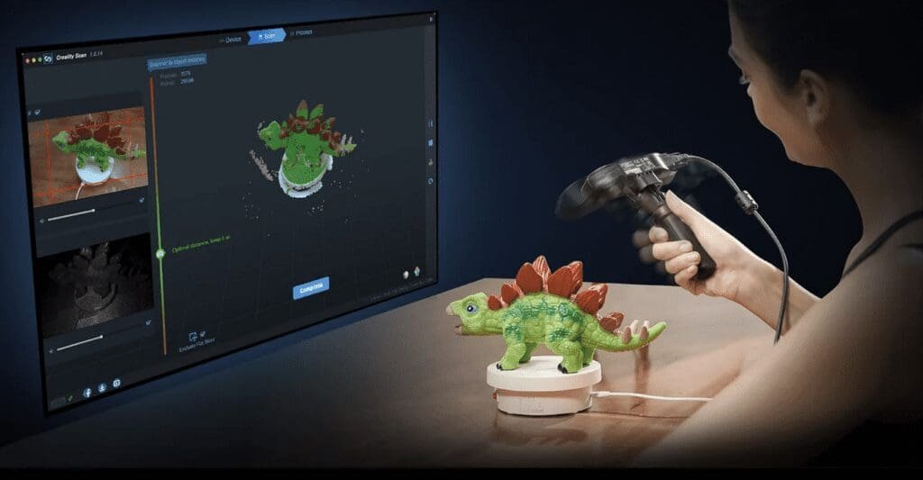 Creality CR-Scan Ferret Pro anti-shake tracking algorithm
