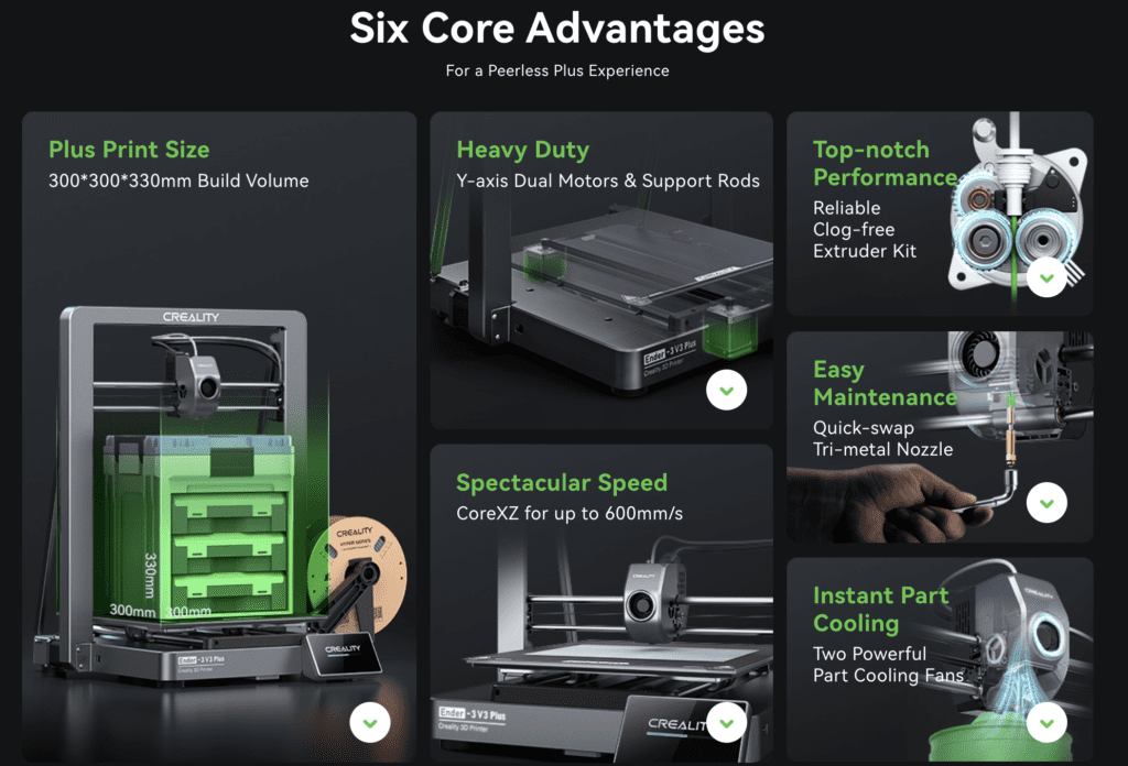 Ender-3 V3 Plus features